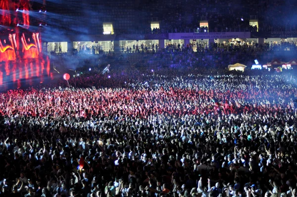 Tłum na koncert — Zdjęcie stockowe