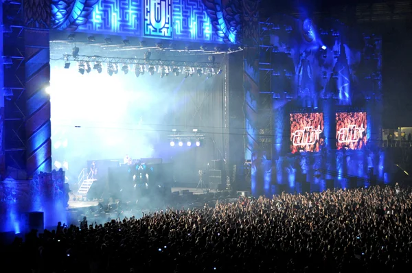 Multitud en concierto — Foto de Stock