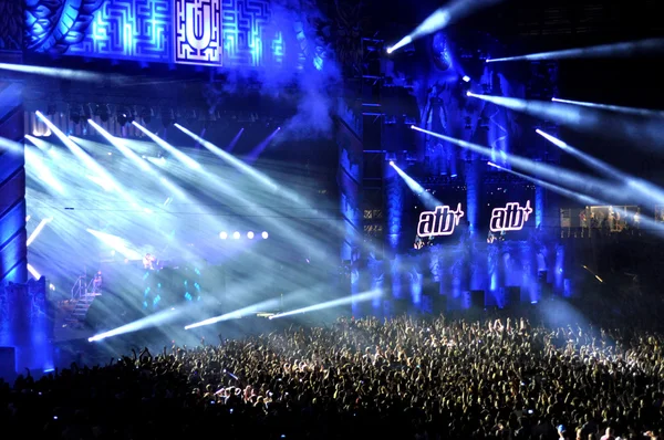 Multitud en concierto — Foto de Stock