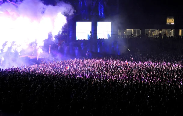 Multitud en concierto — Foto de Stock