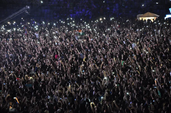 Crowd at concert — Stock Photo, Image