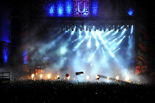 Multitud en concierto — Foto de Stock