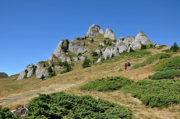 Trekking v horách — Stock fotografie