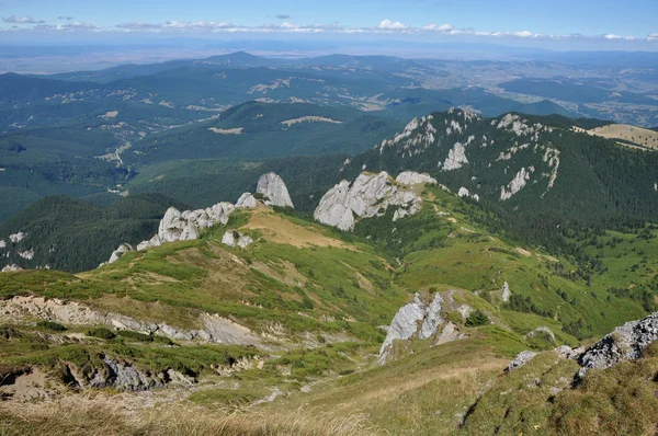 Horská krajina v Karpatech — Stock fotografie