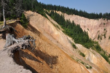 Vadinin jeolojik katmanların erozyon