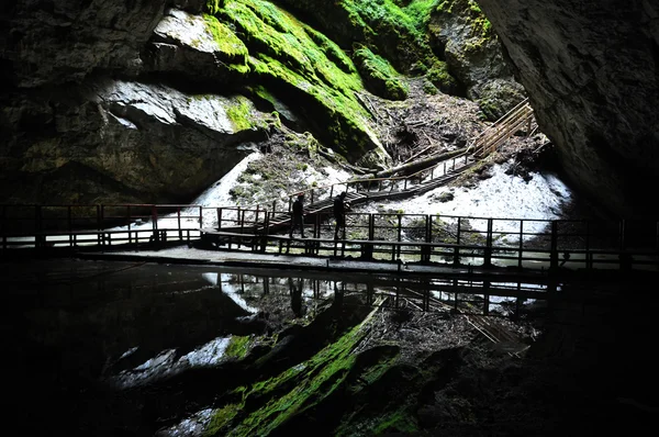 Entrada de cueva de hielo — Foto de Stock