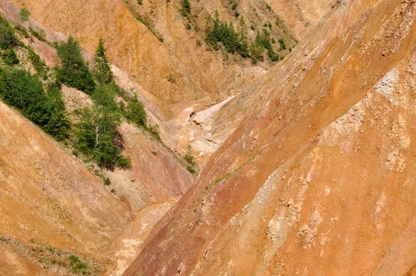 Derin uçurumu, erozyon manzara — Stok fotoğraf