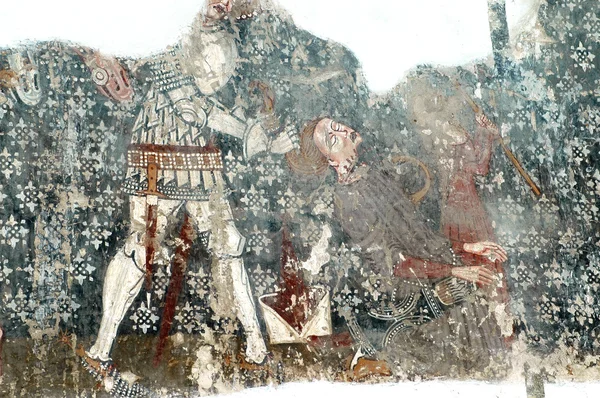 Ancient fresco, mural — Stock Photo, Image