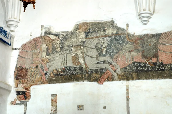 Древняя фреска, фреска — стоковое фото