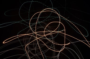 soyut ışık boyama