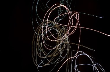 soyut ışık boyama