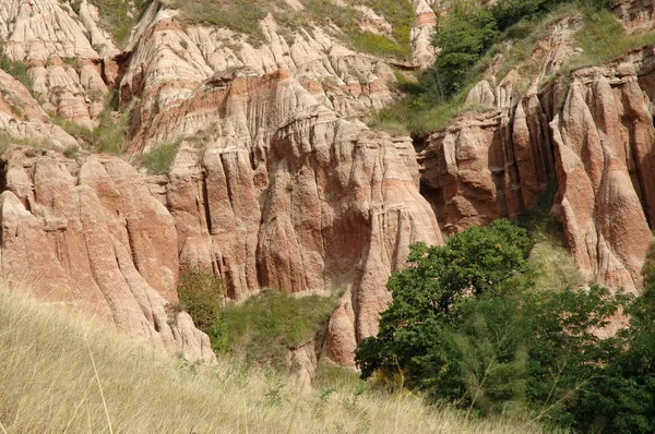 Geological reserve. The ravine of Rapa Rosie, Romania — Stock Photo, Image