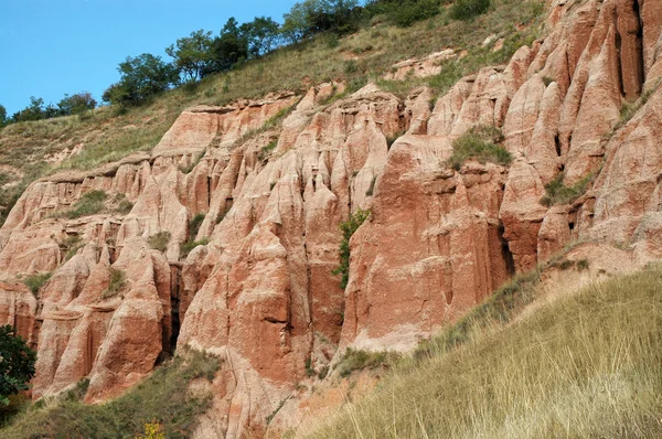 Geologickou rezervací. Rokle Rapa Rosie, Rumunsko — Stock fotografie