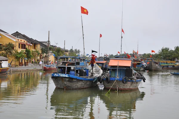 Ticaret bağlantı noktası Hoi An city, Vietnam — Stok fotoğraf