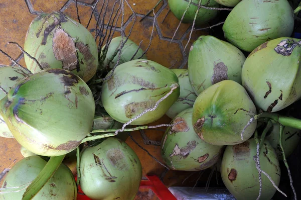 Cocos frescos en el mercado —  Fotos de Stock