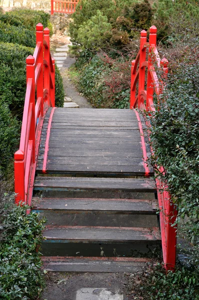 Vintage Red puente japonés —  Fotos de Stock