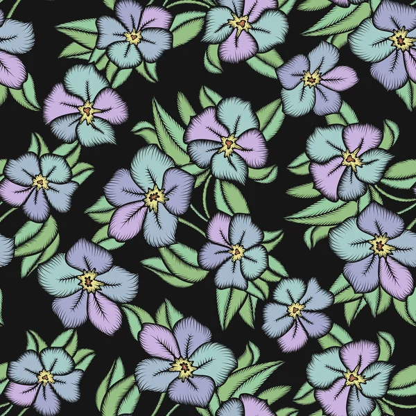 Modèle floral sans couture — Image vectorielle