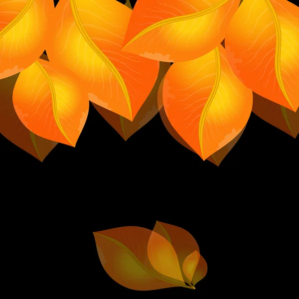 Goldene Blätter — Stockvektor