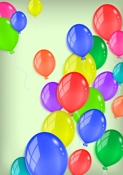 Fundo balões coloridos — Vetor de Stock