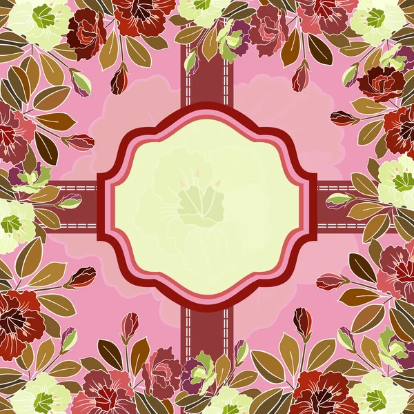 Floral frame — Stock Vector