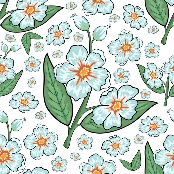 Modèle floral sans couture — Image vectorielle