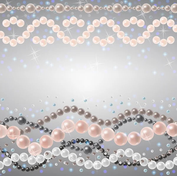 Fond de perles colorées — Image vectorielle