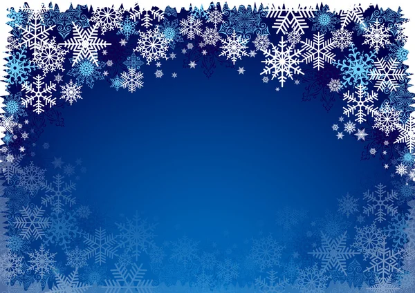 Fondo de copo de nieve — Vector de stock