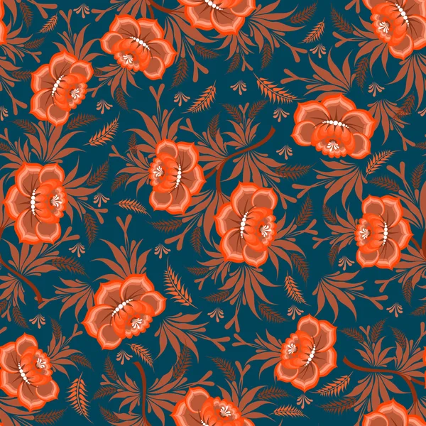 Modèle floral sans couture — Image vectorielle