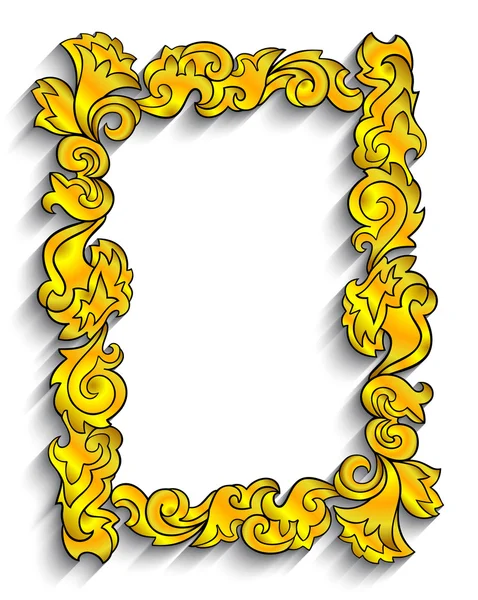 Abstract golden frame — Stock Vector