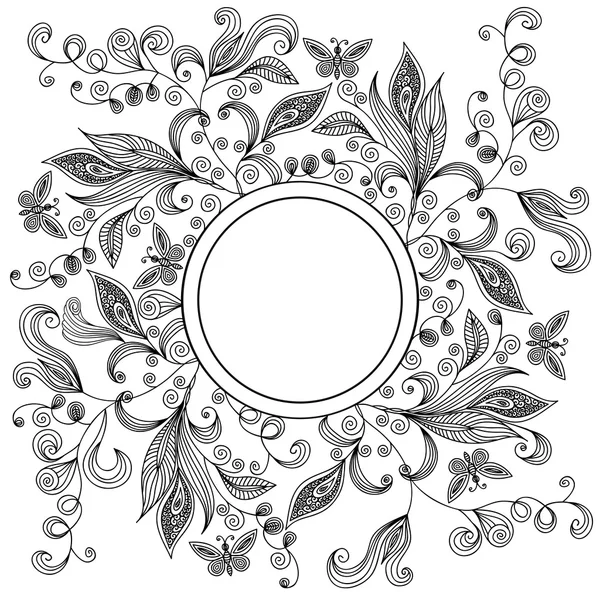 Fond floral abstrait dentelle — Image vectorielle