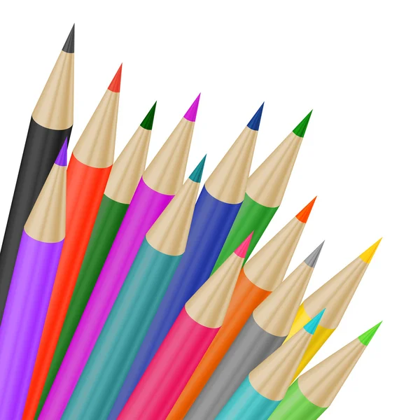 Crayons colorés — Image vectorielle