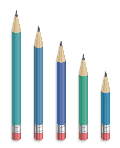 Collection de crayons — Image vectorielle