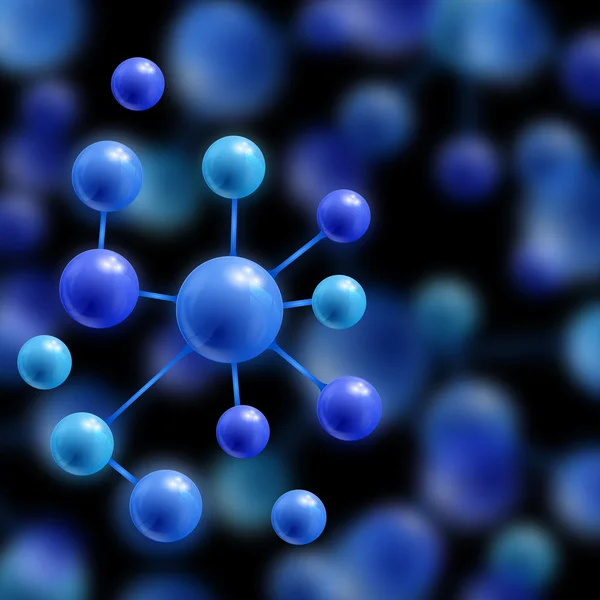 Abstracte moleculaire achtergrond — Stockvector