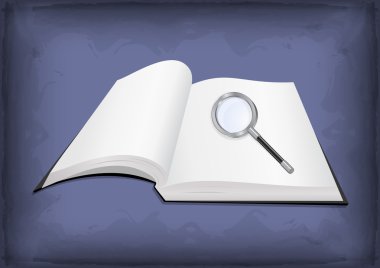 Büyüteçle kitabı aç