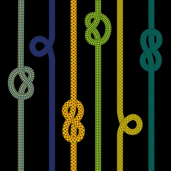 Coleção de corda colorida — Vetor de Stock