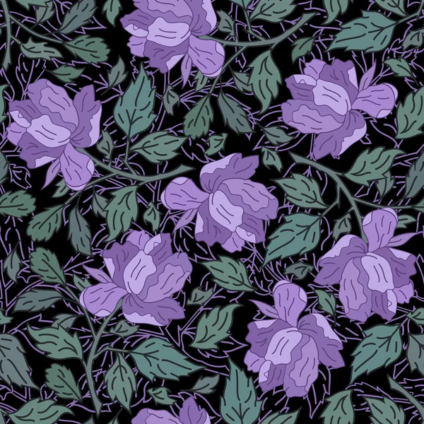 Modèle floral sans couture — Image vectorielle