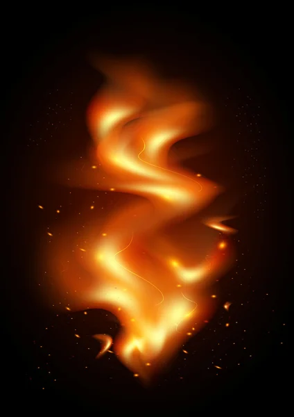 Fiamma di fuoco — Vettoriale Stock