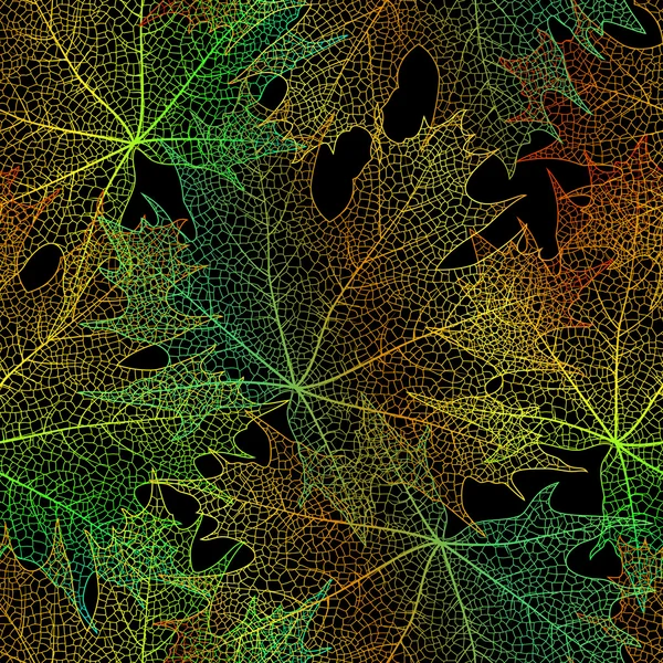 Nahtloses Blättermuster — Stockvektor