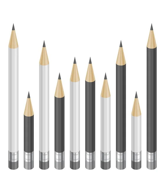 Pencil collection — Stock Vector