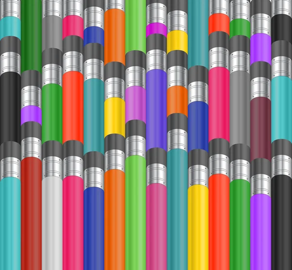 Renkli kalemler arka plan — Stok Vektör
