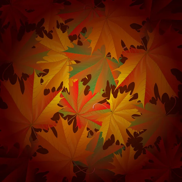 Feuilles d'automne fond — Image vectorielle