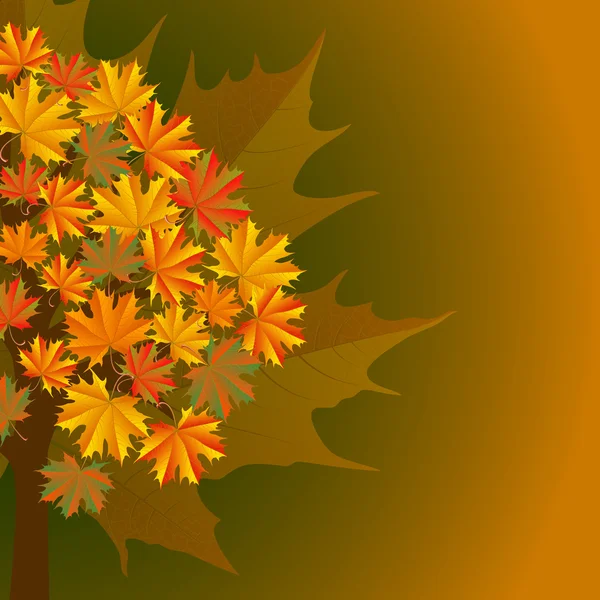 Feuilles d'automne fond — Image vectorielle