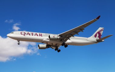 Qatar Airways Airbus A330 clipart