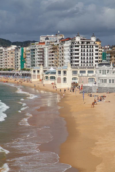 Strand in San Sebastian — Stockfoto