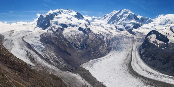 Gorner- und Grenz-Gletscher — Stockfoto