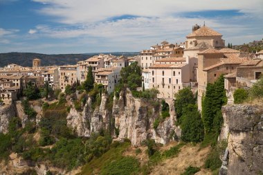 San Pedro Neighborhood from the Castle Viewpoint, Cuenca, Spain clipart