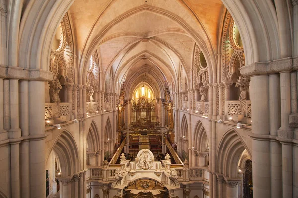 Nave Cathedral Santa Maria Cuenca Spain — Stock fotografie