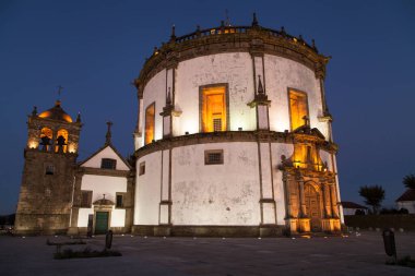 Geceleri Serra do Pilar Manastırı, Vila Nova de Gaia, Portekiz
