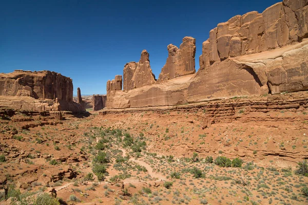 Park Avenue Courthouse Towers Arches Utah Usa — Stock fotografie