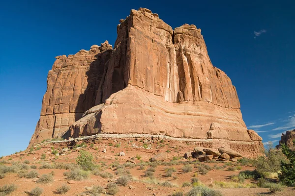 Órgão Miradouro Das Torres Tribunal Parque Nacional Dos Arcos Utah — Fotografia de Stock